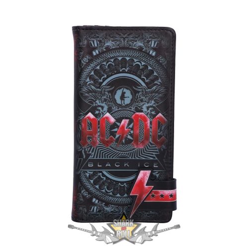 AC/DC -  Black Ice Embossed Purse 18.5cm. B5519T1.  import pénztárca