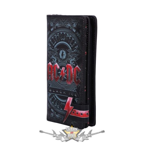 AC/DC -  Black Ice Embossed Purse 18.5cm. B5519T1.  import pénztárca
