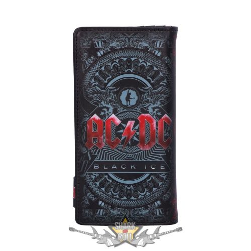 AC/DC -  Black Ice Embossed Purse 18.5cm. B5519T1.  import pénztárca