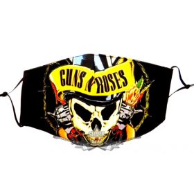   GUNS N ROSES.  Textil pamut kétfalas maszk. maszk, . állítható,   maszk,  kendő.