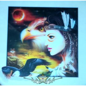   Cheyenne indián lány  - 3D. 42.cm. nagy méretű 3D fali kép. 