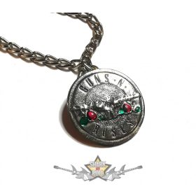 GUNS N ROSES - Circle logo.  nyaklánc, medál