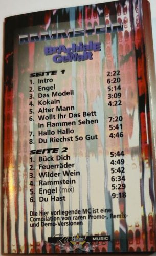 RAMMSTEIN - Brachiale Gewalt.  müsoros kazetta