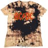 AC/DC - Unisex T-Shirt: Logo (Wash Collection)     férfi zenekaros póló