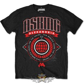 Asking Alexandria - Unisex T-Shirt - This World. férfi zenekaros  póló.    Asking Alexandria - Unisex T-Shirt - This World. férfi zenekaros  póló.