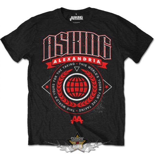 Asking Alexandria - Unisex T-Shirt - This World. férfi zenekaros  póló. 