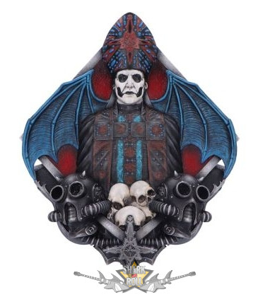 IV. Emeritus Papa - Szellem fali emléktábla - Ghost Papa Emeritus IV Wall Plaque 29.5cm.  