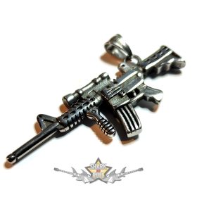   Snper - speciális gép fegyver.  Stainless Steel.  JEG.  nyaklánc, medál