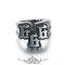 666 - Logo. acél ötvözet. gyűrű
