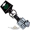 Green Day - Keychain.  Stacked Logo & Grenade (Glow-in-the-Dark).   import fém kulcstartó