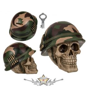   Katona - Military koponya. persely  bank.  Puk.78/5759.. koponya figura