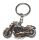 Motoros - Biker  Kulcstartó, forgó kerekekkel. Bronz szin.  Medál,. fém kulcstartó
