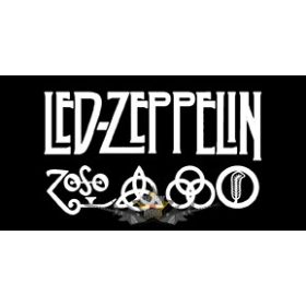 Led Zeppelin  -  Logo.  10 x 5.  felvarró
