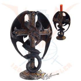   Candle holder  - Dragon Cross. széttárt szárnyú sárkány. 766-7941.  gyertya tartó