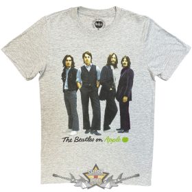   The Beatles - Unisex T-Shirt.  Iconic Colour (Grey)  férfi zenekaros póló
