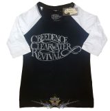   Creedence Clearwater Revival - Ladies Raglan Tee.  Vintage Logo.  női póló
