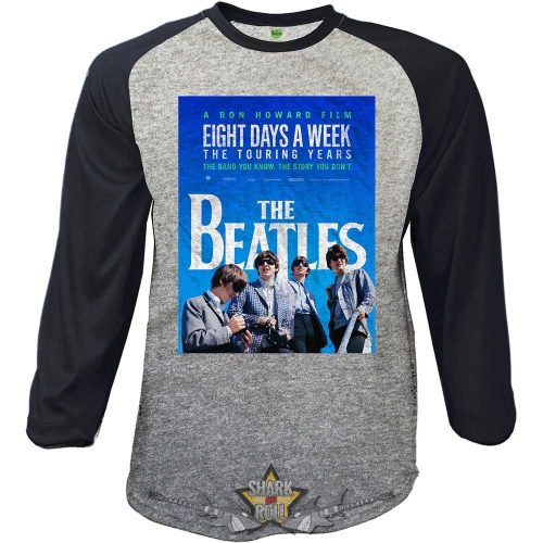 The Beatles - Unisex Raglan T-Shirt - 8 Days a Week Movie Poster  zenekaros  póló. 