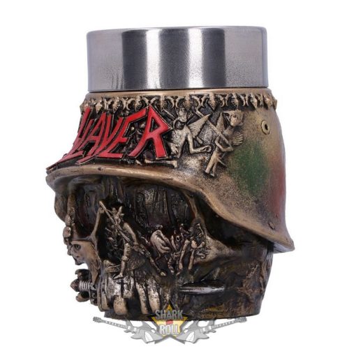 Slayer - Skull Shot Glass. Slayer Eagle Sisak Koponya . 9cm. B5578T1. pohár