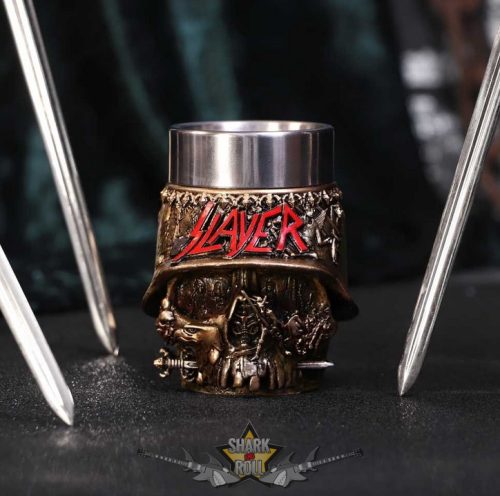 Slayer - Skull Shot Glass. Slayer Eagle Sisak Koponya . 9cm. B5578T1. pohár