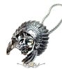 INDIAN HEAD - TOTEM.   JVP.   acél nyaklánc, medál