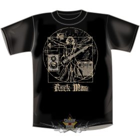 GITÁR MAN - ROCK MAN  BLACK ... vicces, poen póló GITÁR MAN - ROCK MAN  BLACK ... vicces, poen póló