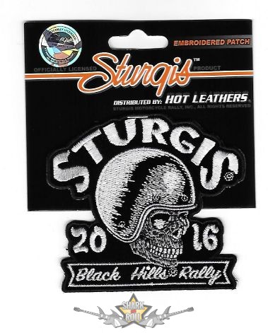 Sturgis Motorcycle Rally - Skull Racer Patch. USA.  F.V. felvarró