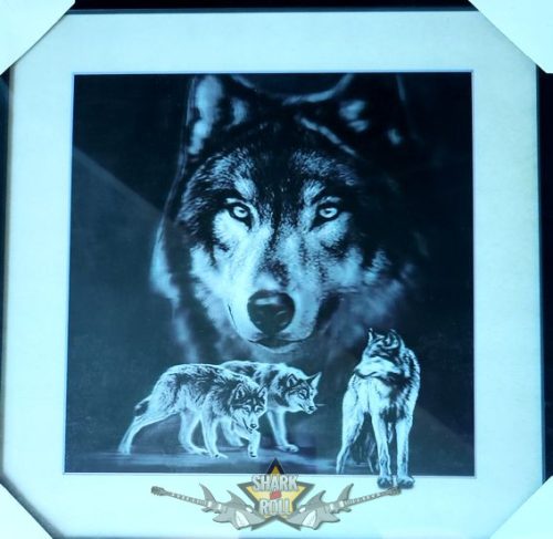WOLF FAMILY - Klasszik kép.- 3D. 42.cm. nagy méretű 3D fali kép. 