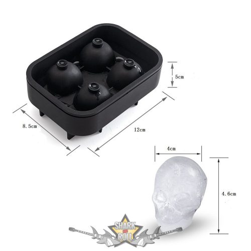 Jégkocka - Ice tray - Koponyák.  jégkocka forma