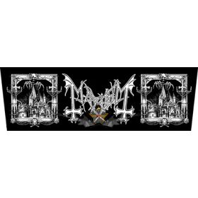 MAYHEM - Logo.  superstrip xtra hátfelvarró.   