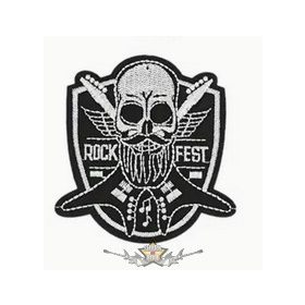 ROCK - 4. GITÁR.  hímzett felvarró