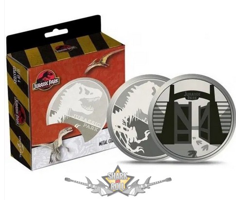 JURRASIC PARK - DRINKS COASTER SET. Metal coasters. 4. db. poháralátét