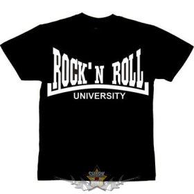 ROCK N ROLL - UNIVERSITY.   poen póló.  gyerek póló