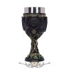 Vampire - Feline Fang Black Cat Goblet 17.3cm.  fantasy dísz,kehely. serleg