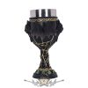 Vampire - Feline Fang Black Cat Goblet 17.3cm.  fantasy dísz,kehely. serleg