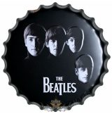   The Beatles - Metal Wall Sign - Face. 40.cm.   fém tábla kép 