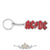 AC/DC Keychain.  3D Silver Logo   import fém kulcstartó