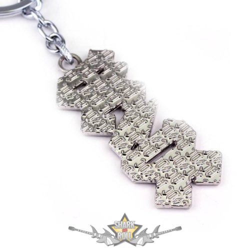 AC/DC Keychain.  3D Silver Logo   import fém kulcstartó