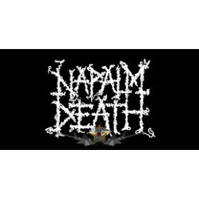 Napalm Death  -  Logo.  10 x 5.  felvarró