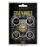   Guns N Roses -  ‘Bullet Logo’ Button Badge Pack.   jelvényszett