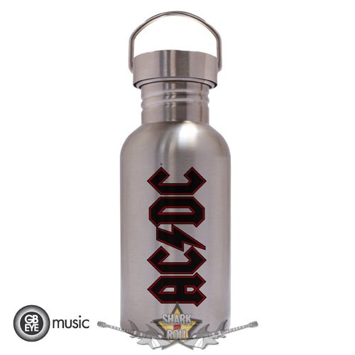 AC/DC - Canteen Steel Bottle Logo. DBP0017.  italtartó,fém kulacs