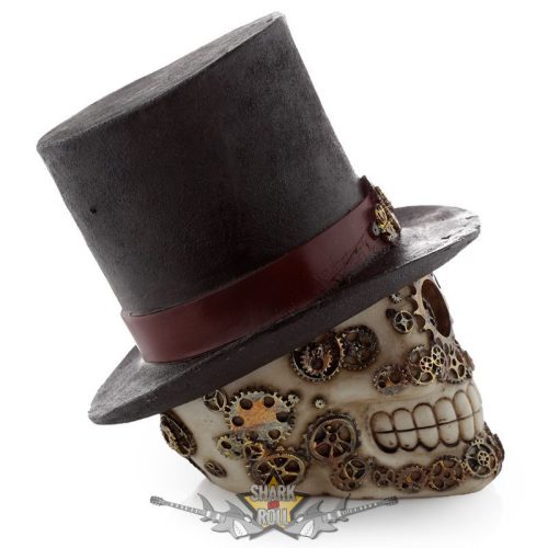 Steampunk Koponya - Keménykalapban. SK325.  koponya figura