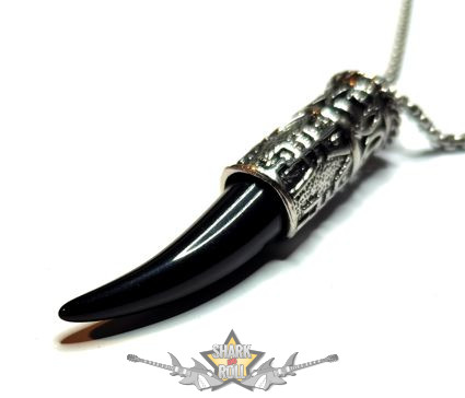 Farkas fog - medál rozsdamentes acél lánccal  nyaklánc, medál