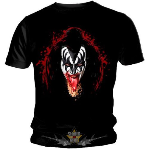 KISS - GENE SIMMONS - BLOOD.   S.D. 022.  zenekaros  póló. 
