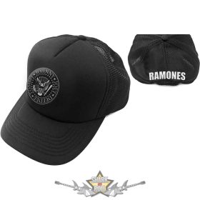   Ramones - Unisex Mesh Back Cap.  Presidential Seal (Black)   baseball sapka