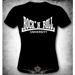 ROCK N ROLL - UNIVERSITY MT.416.   poen póló, női póló