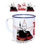 Gasfather - Putin.  zománcozott retro fém bögre