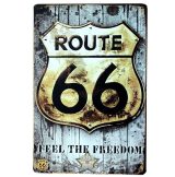   Route 66 - Freedom Vintage Metal signs . 30x40.cm. fém tábla kép 