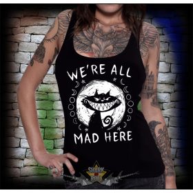 BLACK CAT - WE'RE ALL MAD HERE... női póló