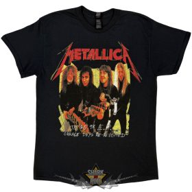   Metallica - Unisex T-Shirt.  Garage Photo Yellow (Black) (Back Print)  férfi zenekaros póló
