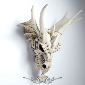   Sárkány Koponya - Fém Részletekkel..SK345.   fantasy dísz
